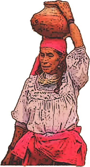 mujer de lamas